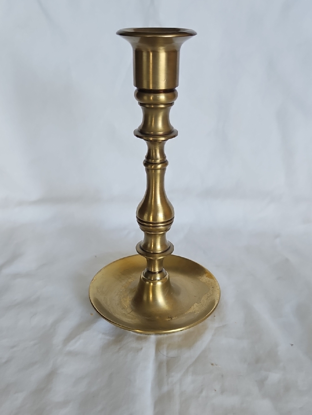 Baldwin Brass Taper Candlestick Holder in Gold Tone
